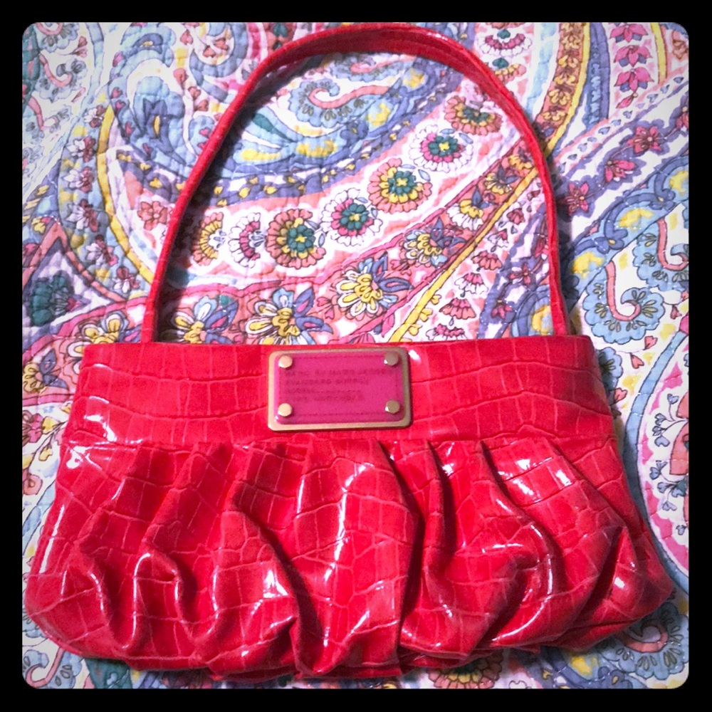 Marc Jacobs red patent leather small purse